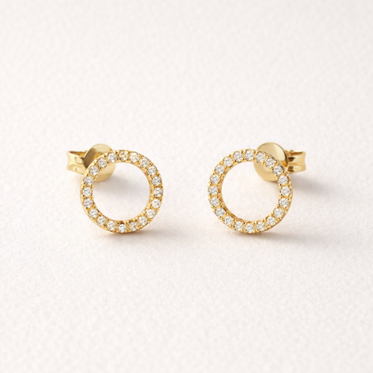 Boucles d'oreilles Éclat Circulaire | Halo de Lumière