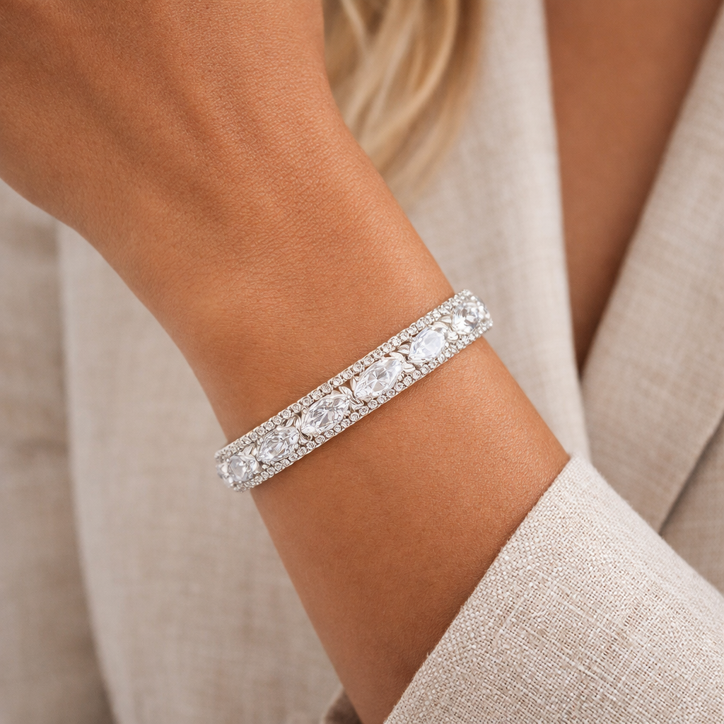 Bracelet Jonc Argenté | Marquise