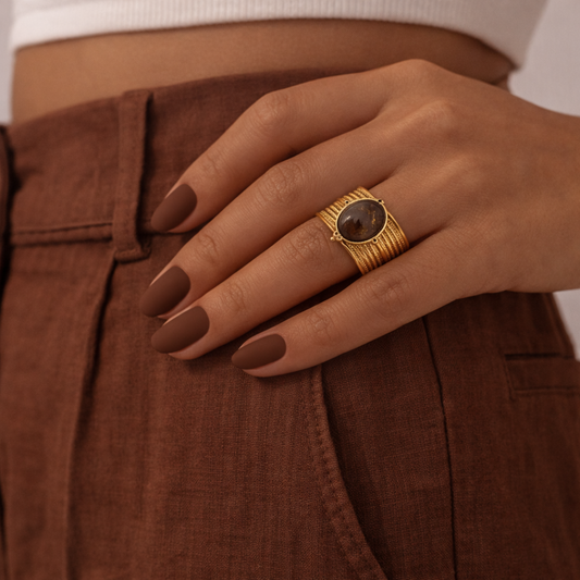 Bague Œil de Tigre | Sauvage