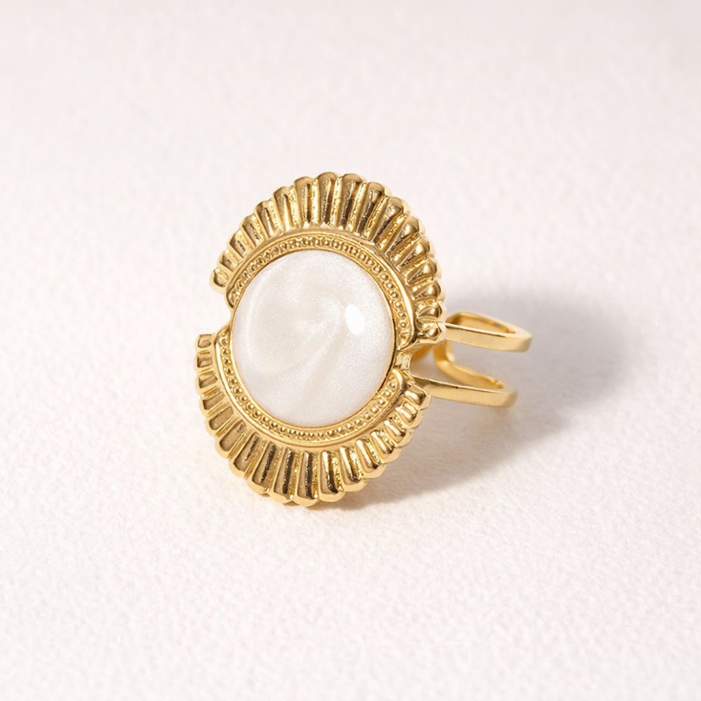 Bague Ouverte Vintage Dorée – 2 Variantes | Intemporalité