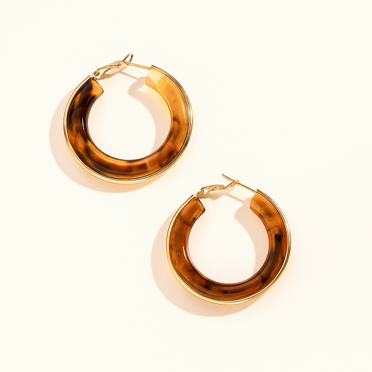 Créoles Ivoire ou Ambre | Lumineuses