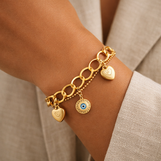 Bracelet Doré Texturé | Distinction