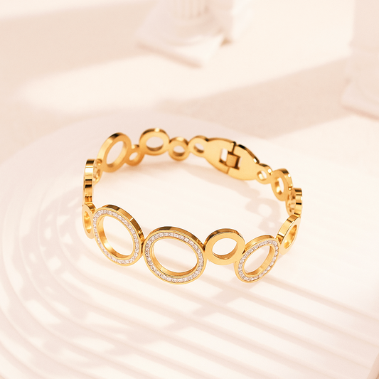 Bracelet Doré & Jonc | Raffinement