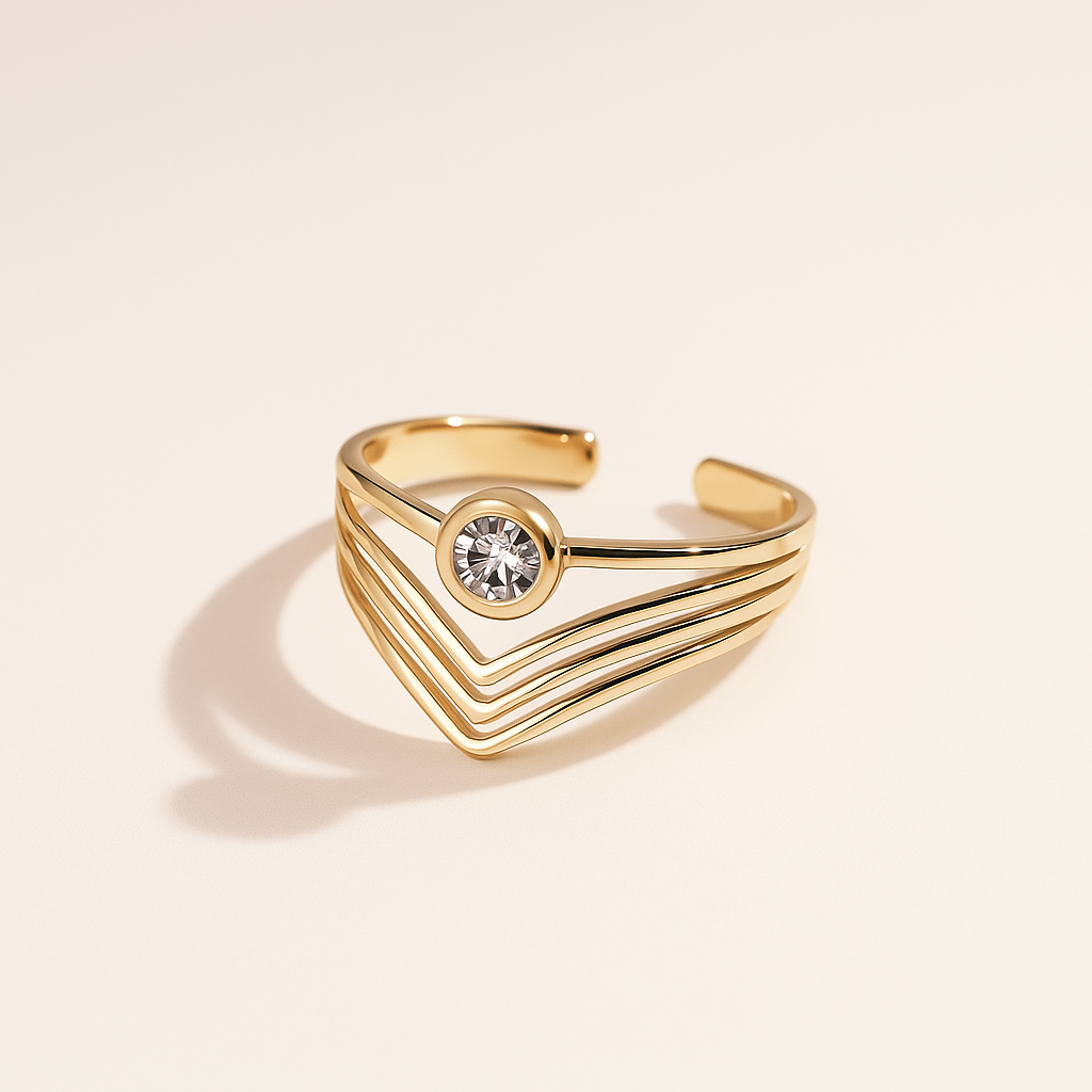 Bague Cristal Scintillant | Majestueuse