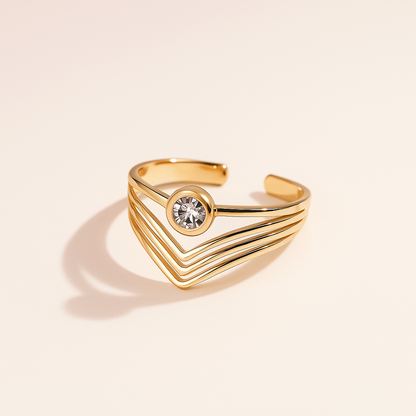 Bague Cristal Scintillant | Majestueuse