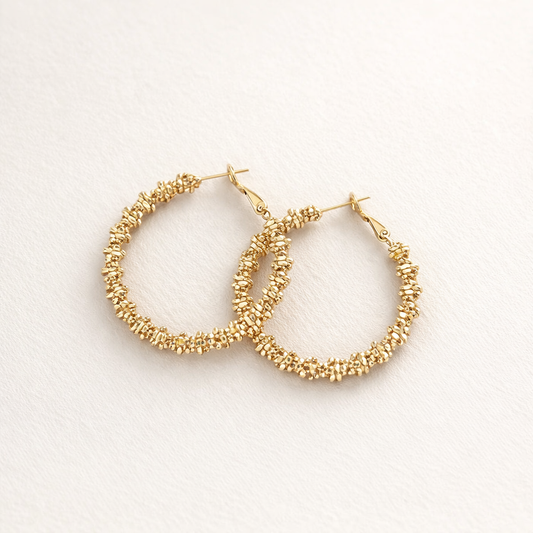 Boucles Créoles Texturées | Finesse