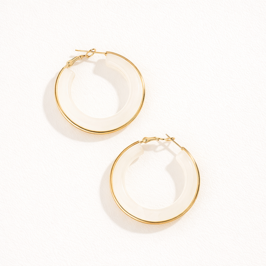 Créoles Ivoire ou Ambre | Lumineuses