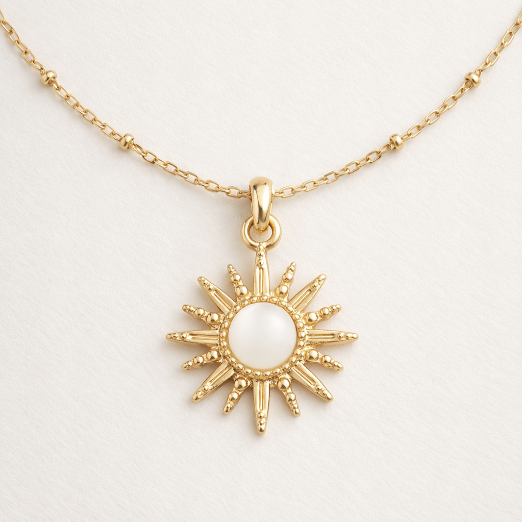 Collier Soleil Doré | Lumineux