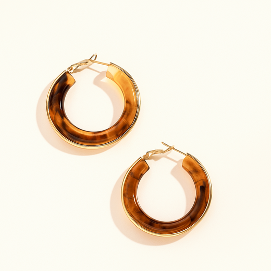 Créoles Ambre et Dorée | Lumineuses