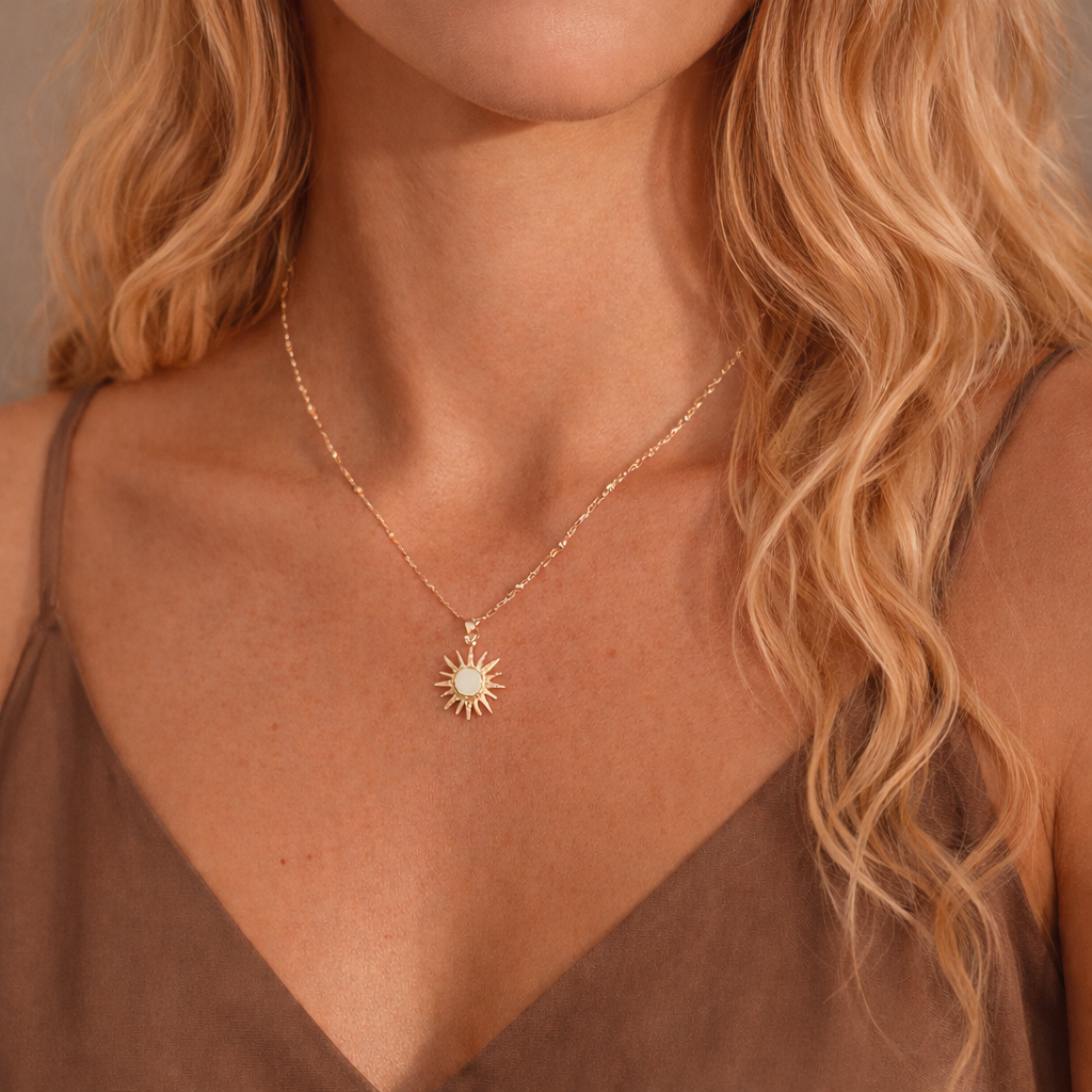 Collier Soleil Doré | Lumineux