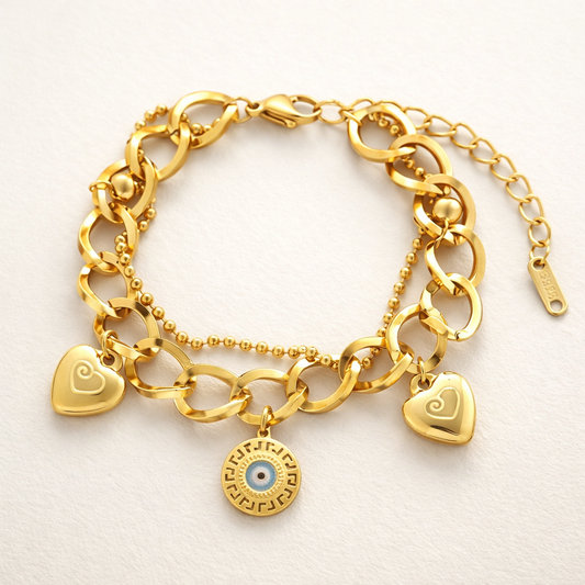 Bracelet Doré Texturé | Distinction