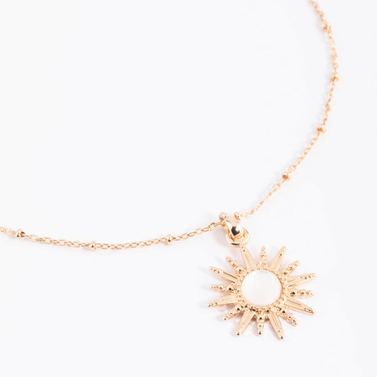 Collier Soleil Doré | Lumineux