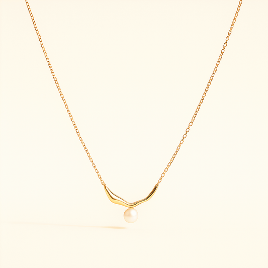 Collier Doré & Perle Nacrée | Grâce