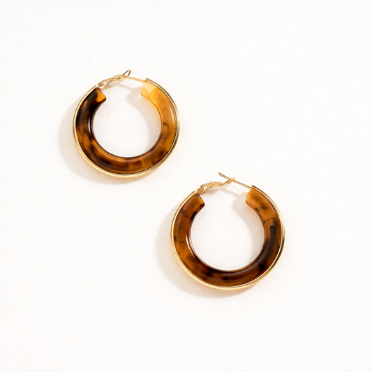 Créoles Ivoire ou Ambre | Lumineuses